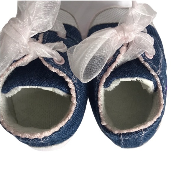 Carter's Chambray Sneaker Crib Shoes - Picture 11 of 14